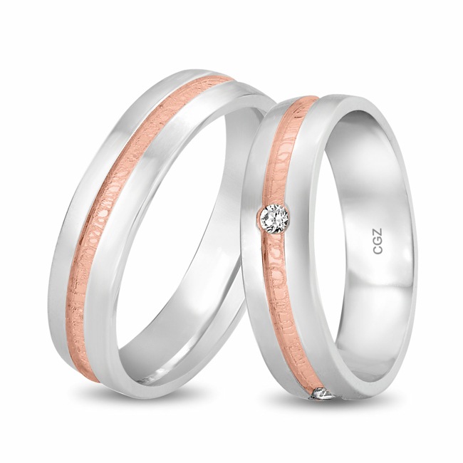 14 Karat / 585 Rosé-/Weissgold - CGZ8071