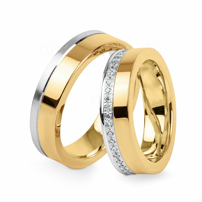 14 carats / 585 or jaune/gris