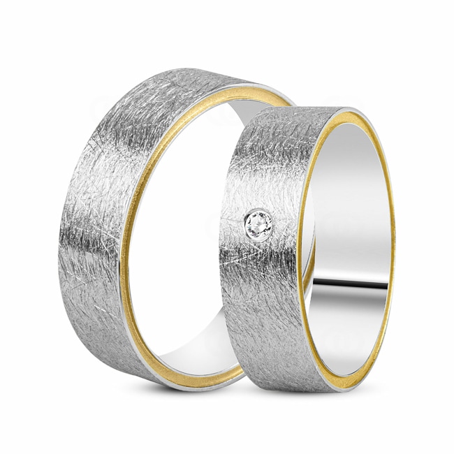 14 carats / 585 or jaune/gris