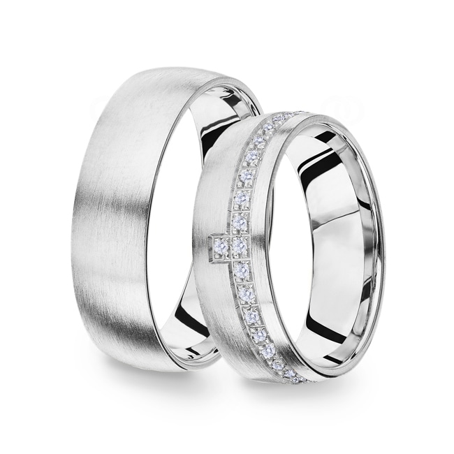 14 carats / 585 or gris