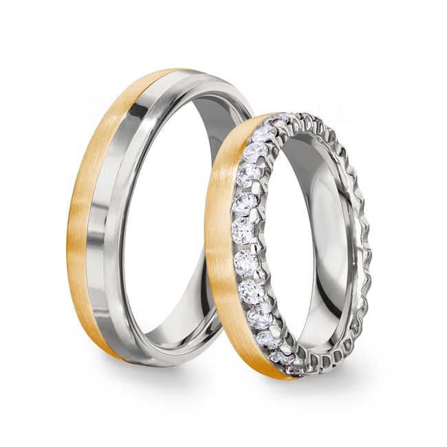14 carats / 585 or jaune/gris