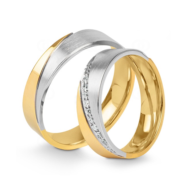14 Karat / 585 Gelb-/Weissgold