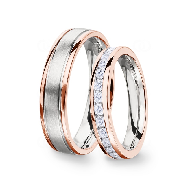 14 Karat / 585 Rosé-/Weissgold