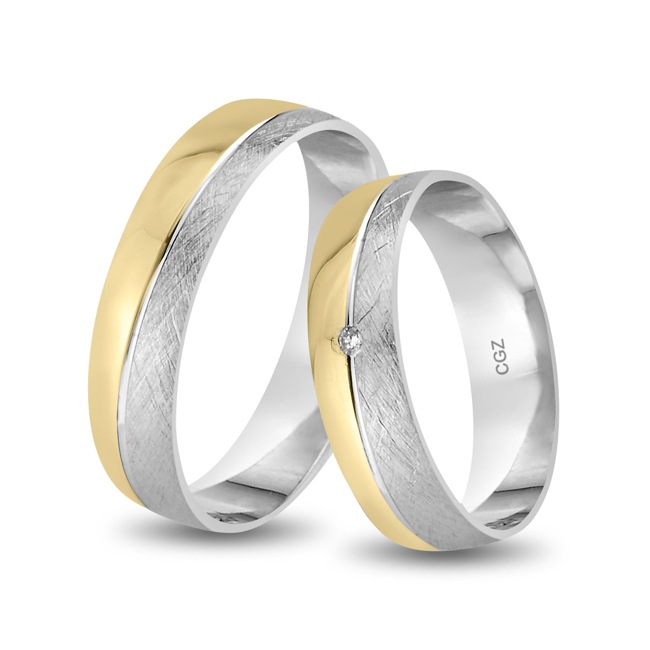 14 Karat / 585 Gelb-/Weissgold - CGZ8196