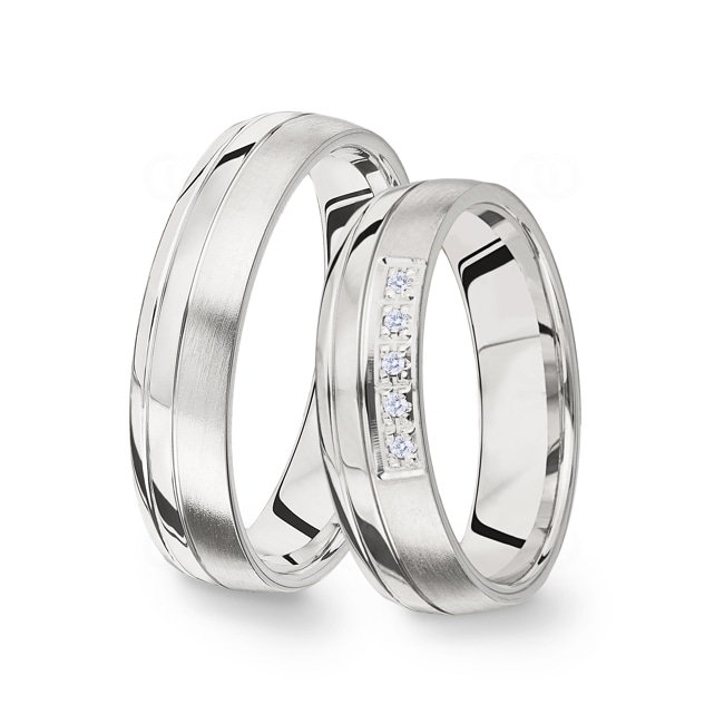 14 carats / 585 or gris