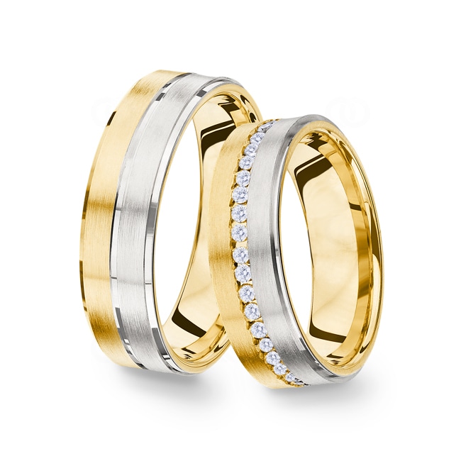 14 carats / 585 or jaune/gris