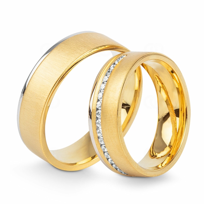 14 carats / 585 or jaune/gris