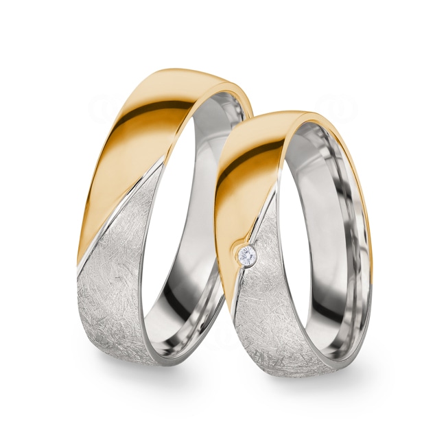 14 carats / 585 or jaune/gris