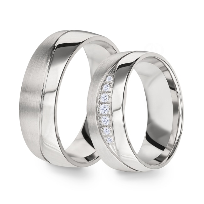 14 carats / 585 or gris
