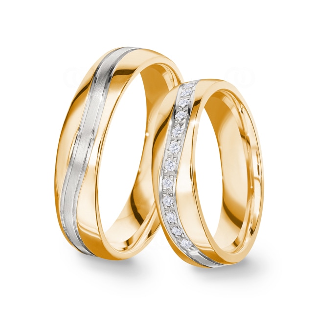 14 carats / 585 or jaune/gris