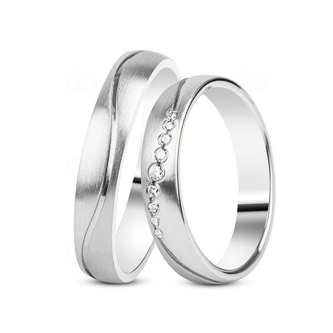 14 carats / 585 or gris