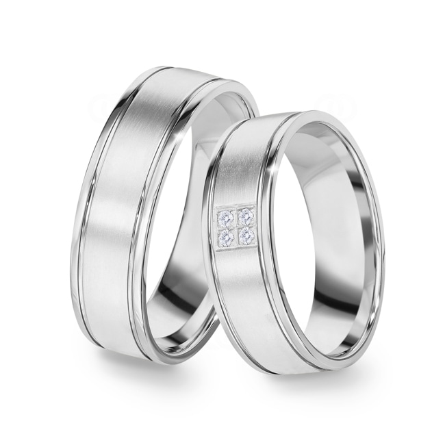 14 carats / 585 or gris