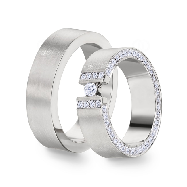 14 carats / 585 or gris