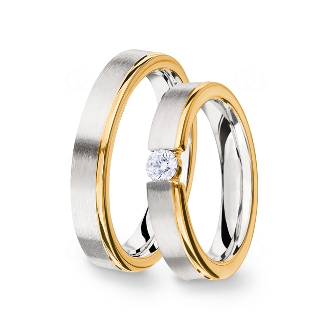 14 Karat / 585 Gelb-/Weissgold