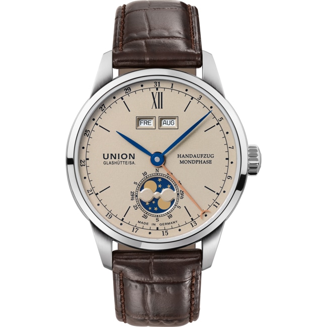 Union Glashütte 1893 Johannes Dürrstein Edition Doppelmondphase - D007.458.16.039.00