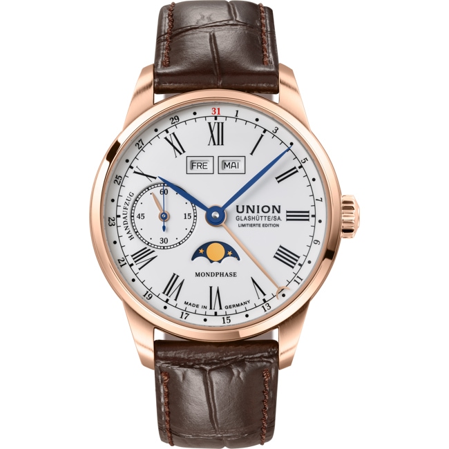 Union Glashütte 1893 Johannes Dürrstein Mondphase Limitierte Edition - D903.458.76.013.09