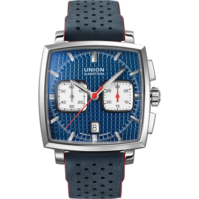 Union Glashütte Averin Chronograph Blue - D015.527.16.041.00