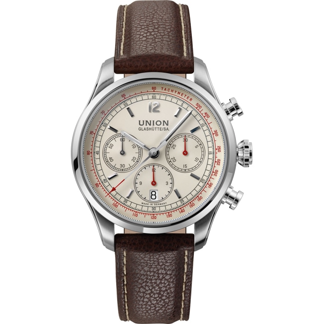 Union Glashütte Belisar Chronograph Brown Leather - D009.427.16.267.00