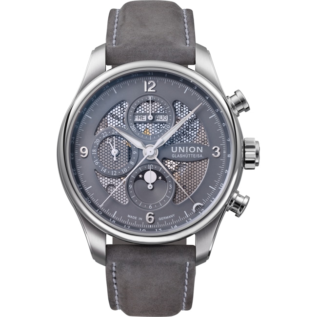 Union Glashütte Belisar Chronographe Phases de Lune Gris - D009.425.16.087.00
