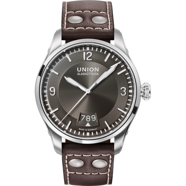 Union Glashütte Belisar Pilot Date Automatique Gris - D002.607.16.087.00