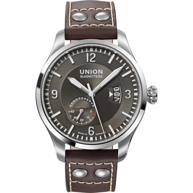 Union Glashütte Belisar Pilot Gangreserve Automatik Grau - D002.624.16.087.00