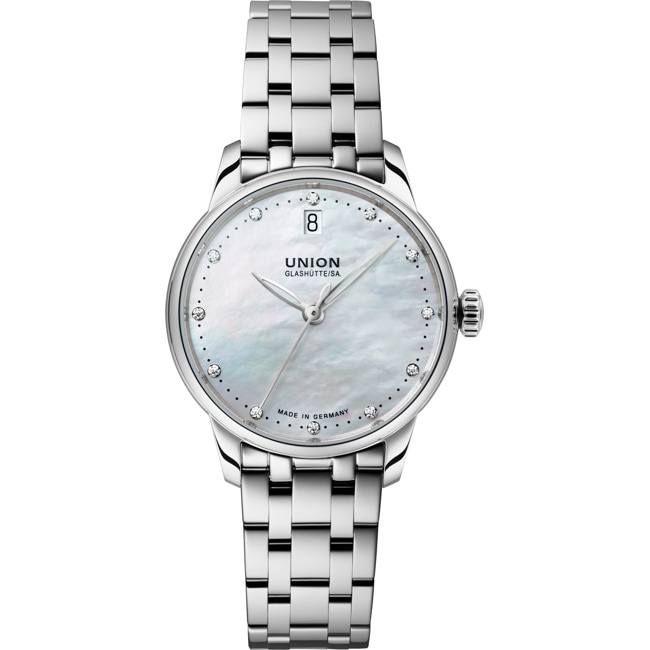 Union Glashütte Seris Datum Automatik Perlmutt / Edelstahl - D013.207.11.116.00