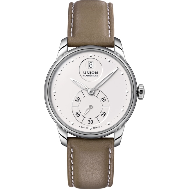 Union Glashütte Seris Small Second Automatic White / Leather - D013.228.16.011.00