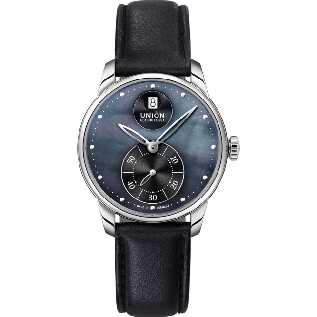 Union Glashütte Seris Small Second Automatic Black MOP / Leather - D013.228.16.121.00