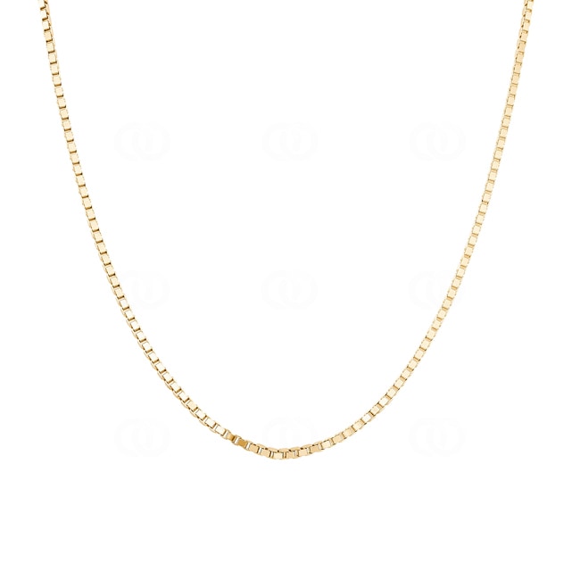 Diamondized Box Chain 750/18 K Yellow Gold 1.6mm - CVE1007
