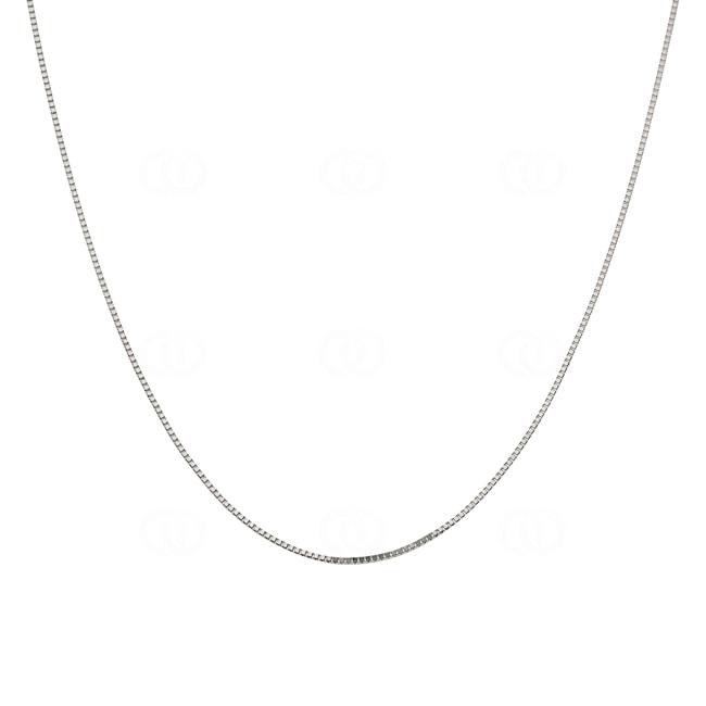 Collier vénitienne diamantée or gris 750/18 ct 0.8mm - 1241.02411