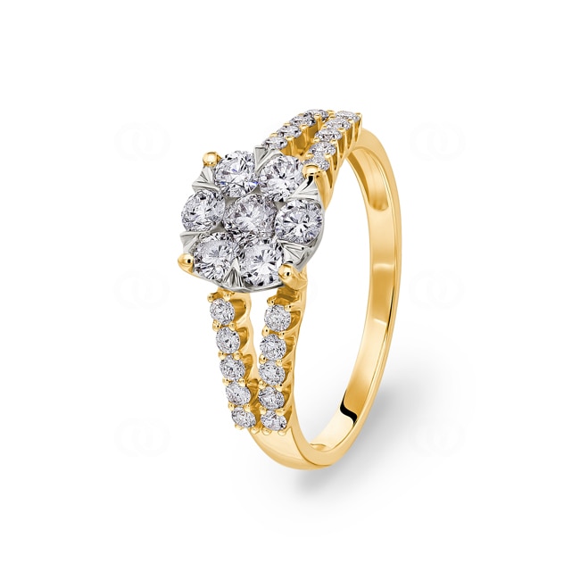 Verlobungsring 750/18 K Gelbgold mit Diamanten 1.00 ct H/si by CHRISTIAN Verlobungsring 750/18 K Gelbgold mit Diamanten 1.00 ct H/si by CHRISTIAN - SO-69291-GG