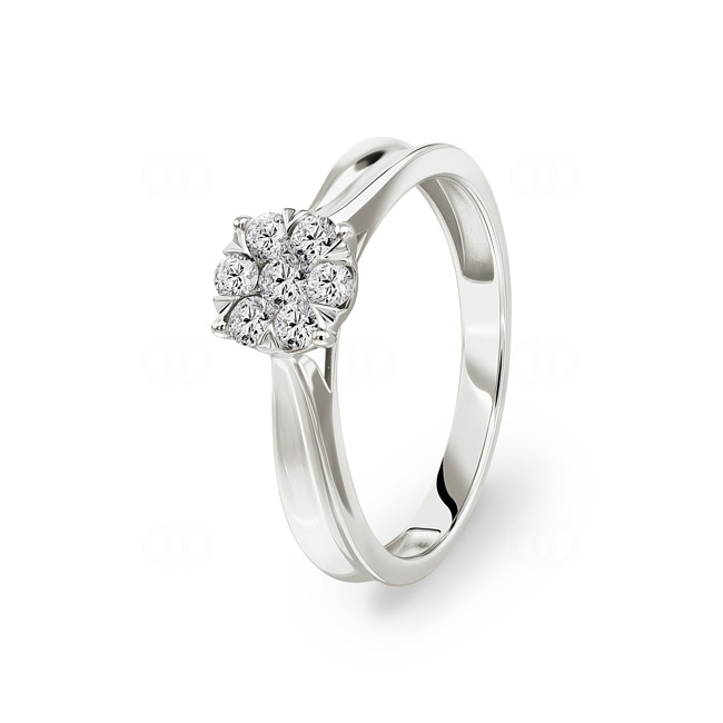 Engagement Ring 750/18 K White Gold with Diamonds 0.33 ct H/si by CHRISTIAN Engagement Ring 750/18 K White Gold with Diamonds 0.33 ct H/si by CHRISTIAN - SO-69534-WG