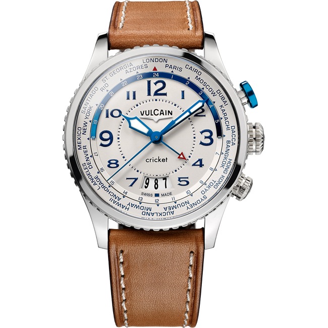 Vulcain Aviator Cricket Worldtimer 42mm - 110163A77.BFC111