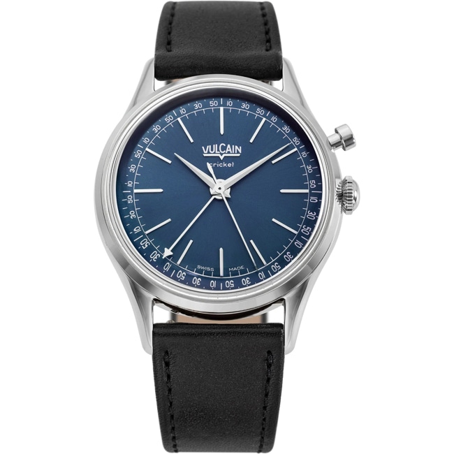 Vulcain Cricket President 39mm Blue Steel Caseback - 100173A30.BAC201
