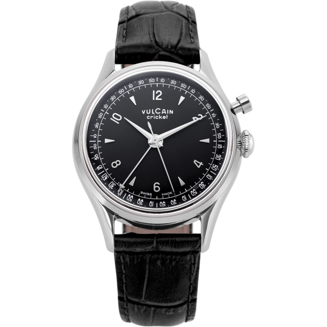 Vulcain Cricket Tradition 39mm Black Steel Caseback - 100168A05.BAN248