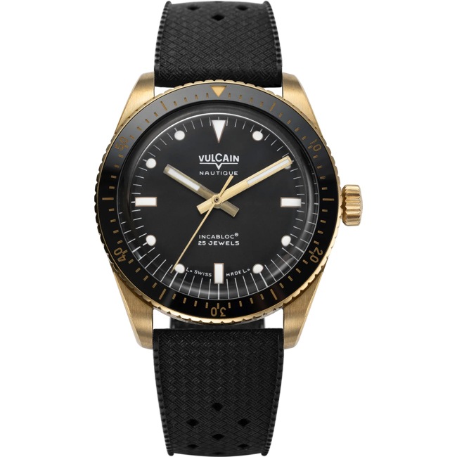 Vulcain Skindiver Nautique Bronze & Black - 662170A07.BNR200