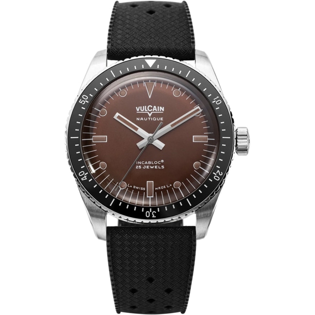 Vulcain Skindiver Nautique Brown / Kautschuk - 660170A47.BAR200