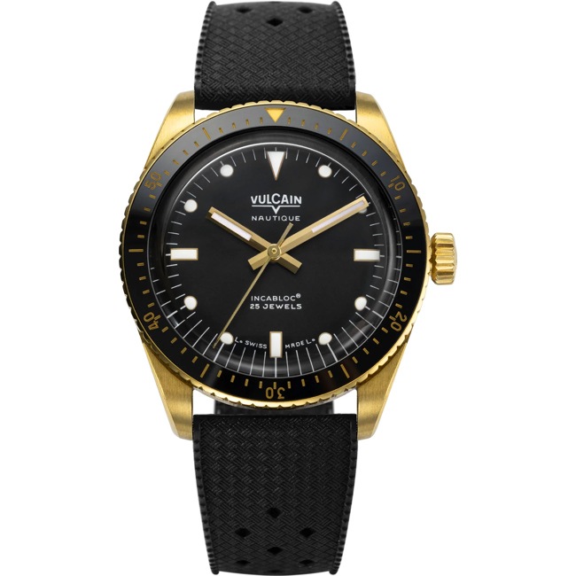 Vulcain Skindiver Nautique Gold & Black Vulcain Skindiver Nautique Gold & Black - 661170A07.BOC201