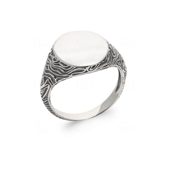 Bague héraldique Quantum Argent 925 orné - RI-1907200-925