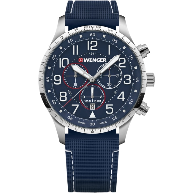 Wenger Attitude Chrono Bleu Ø 44mm - 01.1543.117