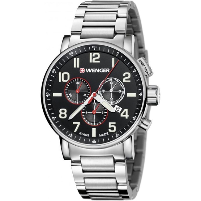 Wenger Attitude Chrono Argenté Ø 44mm - 01.0343.105