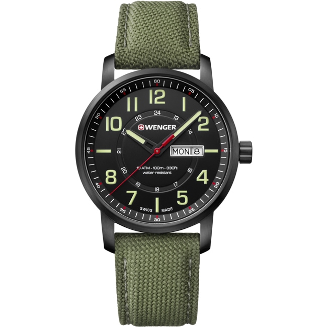 Wenger Attitude Day Date Green Ø 42mm - 01.1541.104