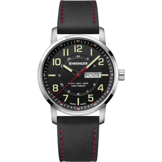 Wenger Attitude Day Date Noir Ø 42mm - 01.1541.101