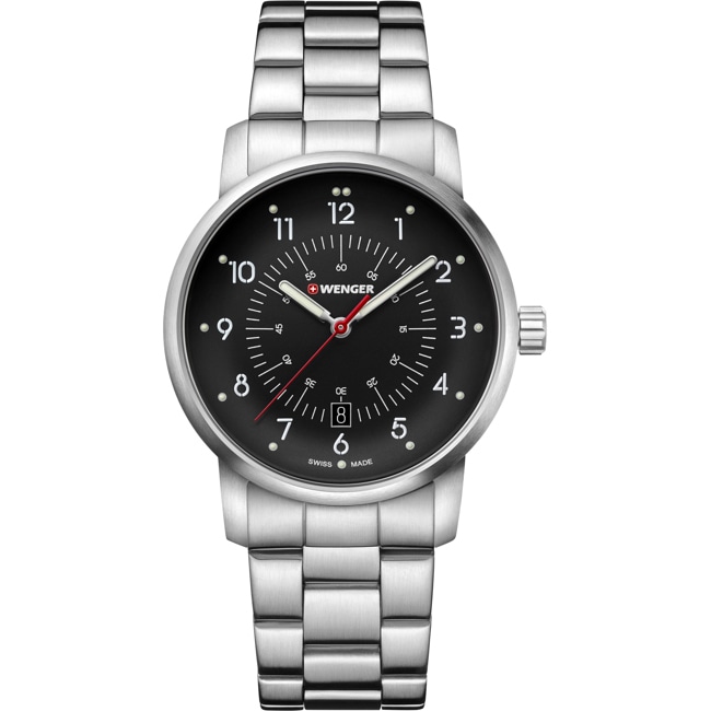 Wenger Avenue Silver / Black Ø 42mm - 01.1641.116