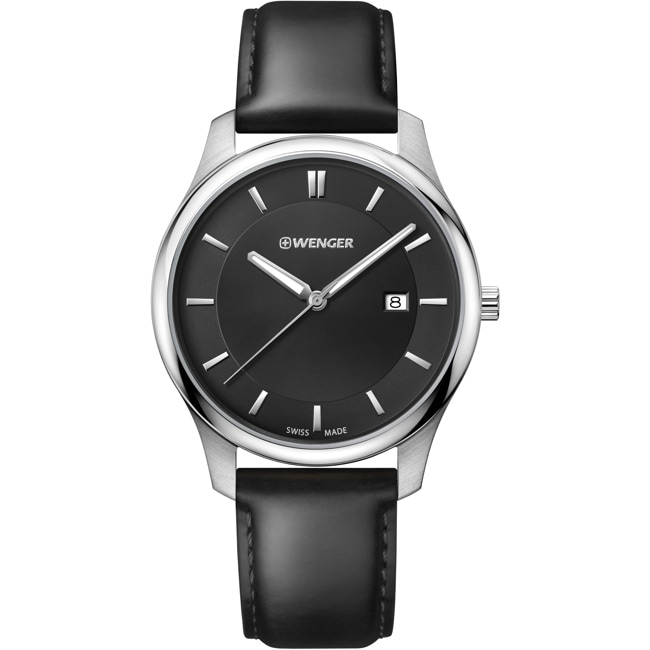 Wenger City Classic Schwarz Ø 43mm - 01.1441.101