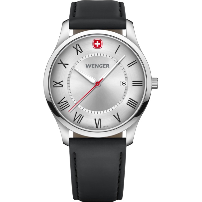 Wenger City Classic Black / Silver Ø 42mm - 01.1441.139