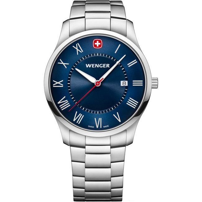 Wenger City Classic Silver / Blue Ø 42mm - 01.1441.137