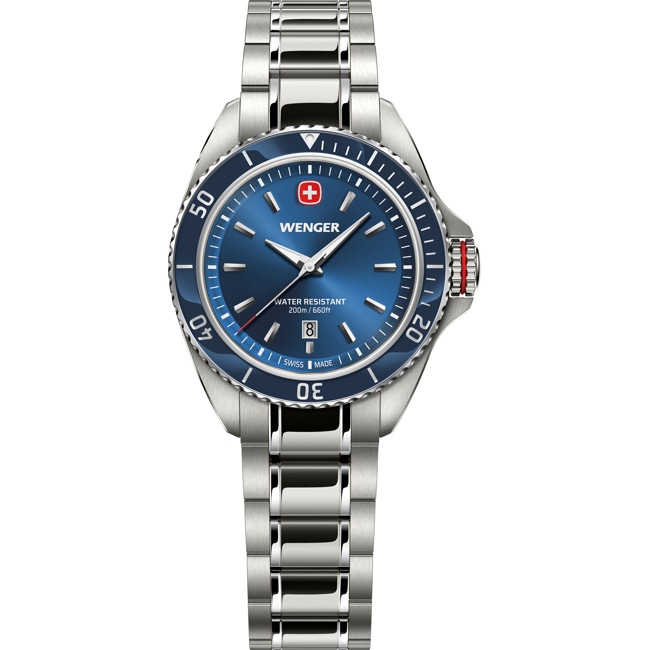 Wenger Executive Silver / Blue Ø 34mm - 01.2021.102