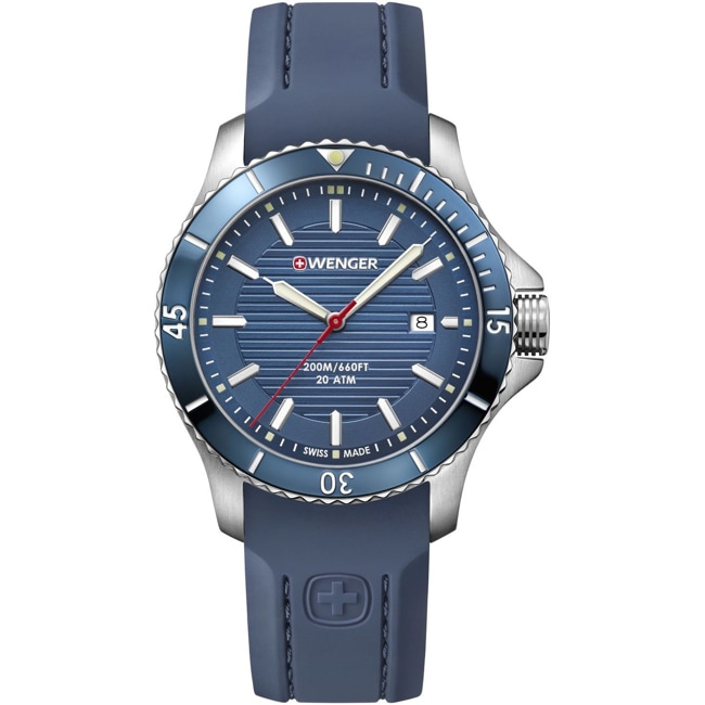 Wenger Seaforce Diver Blue / Silicone Ø 43mm - 01.0641.124