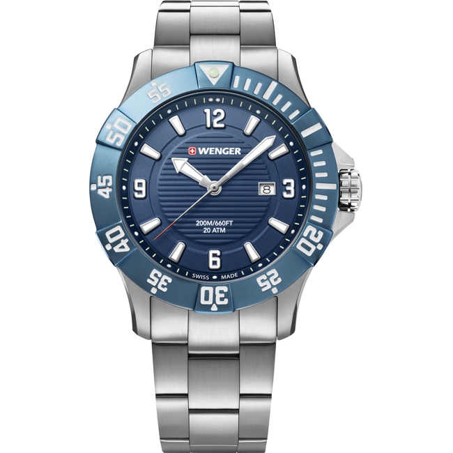 Wenger Seaforce Diver Silver / Blue Ø 43mm - 01.0641.133
